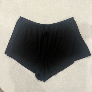 NWT Auden Cloud Knit Pajama Shorts Black Size Medium